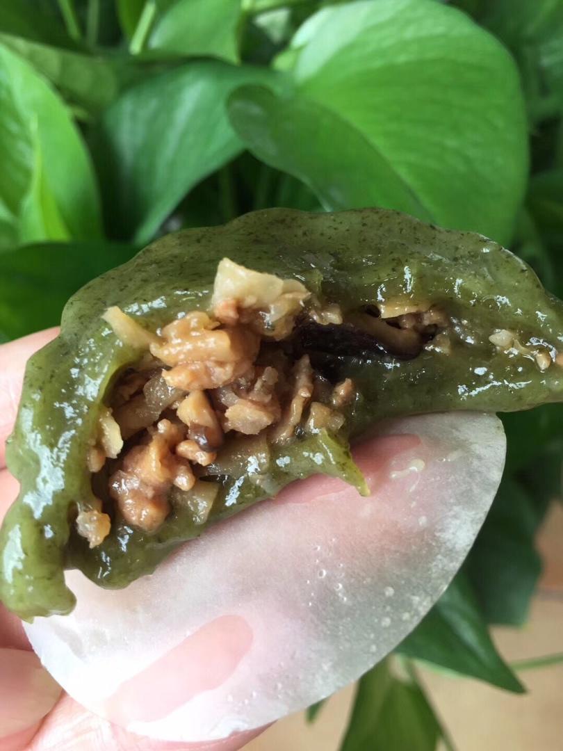 时令点心-艾草青团-4款咸甜配合的馅料
