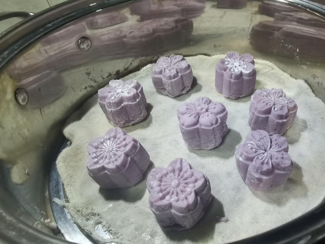 免烤箱！爆浆芋泥奶酪月饼🥮