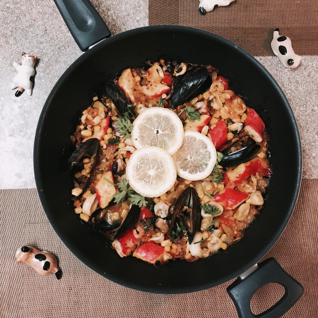 【曼食慢语】Seafood Paella 西班牙海鲜饭