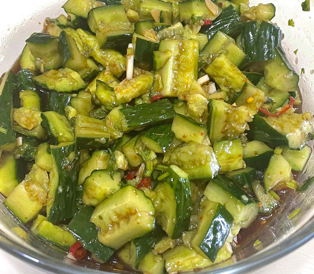 💥凉拌黄瓜，超简单超入味的拍黄瓜，万能凉拌汁‼️