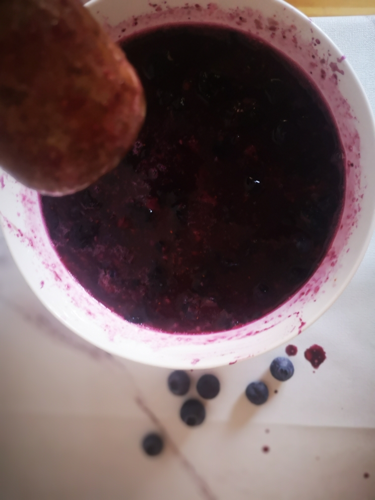 烤箱版自制蓝莓酱（快手低碳无糖）的做法 步骤4