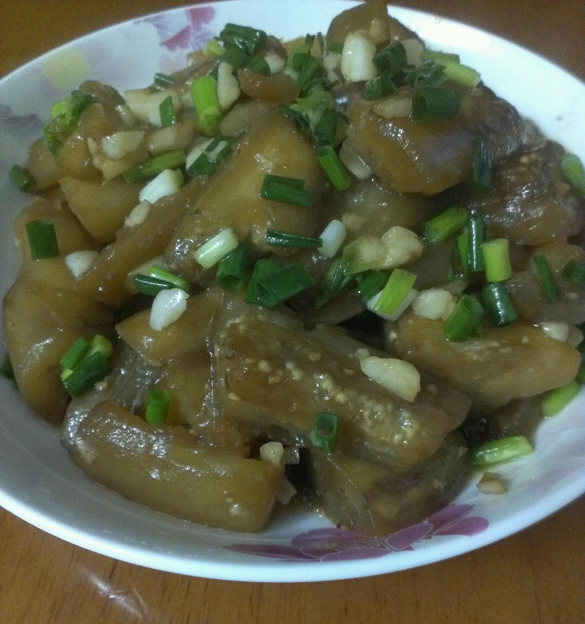 蒜香炒茄丝（省油版）