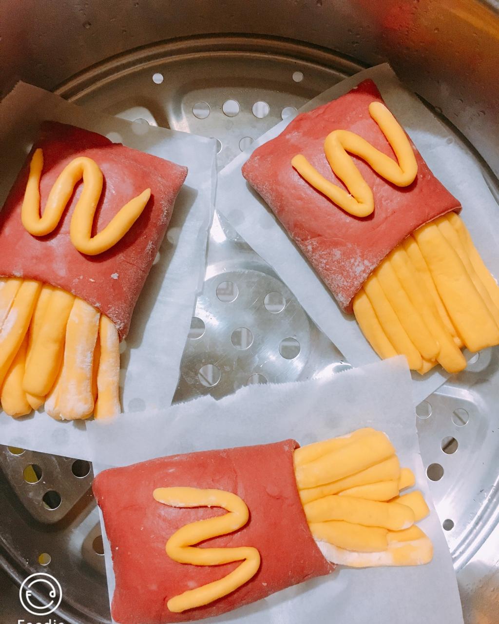 健康的馒头薯条