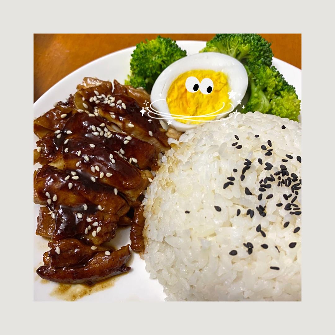 照烧鸡腿饭