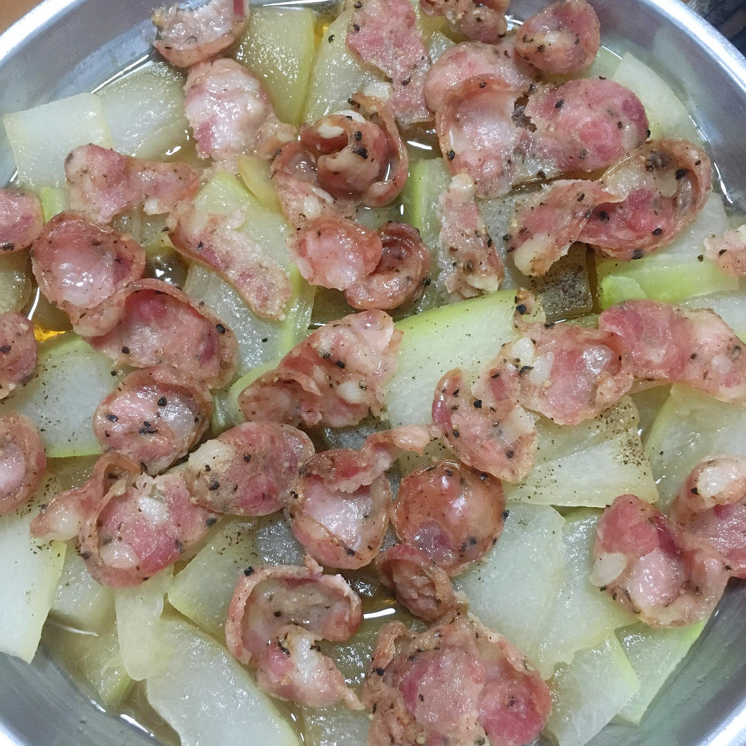 香肠蒸冬瓜