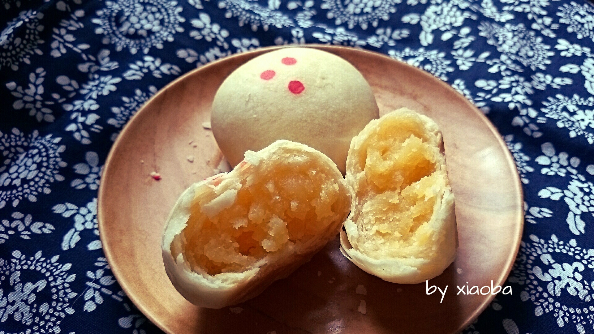 油酥不侧漏系列——仿马得利奶黄酥（两种形态）