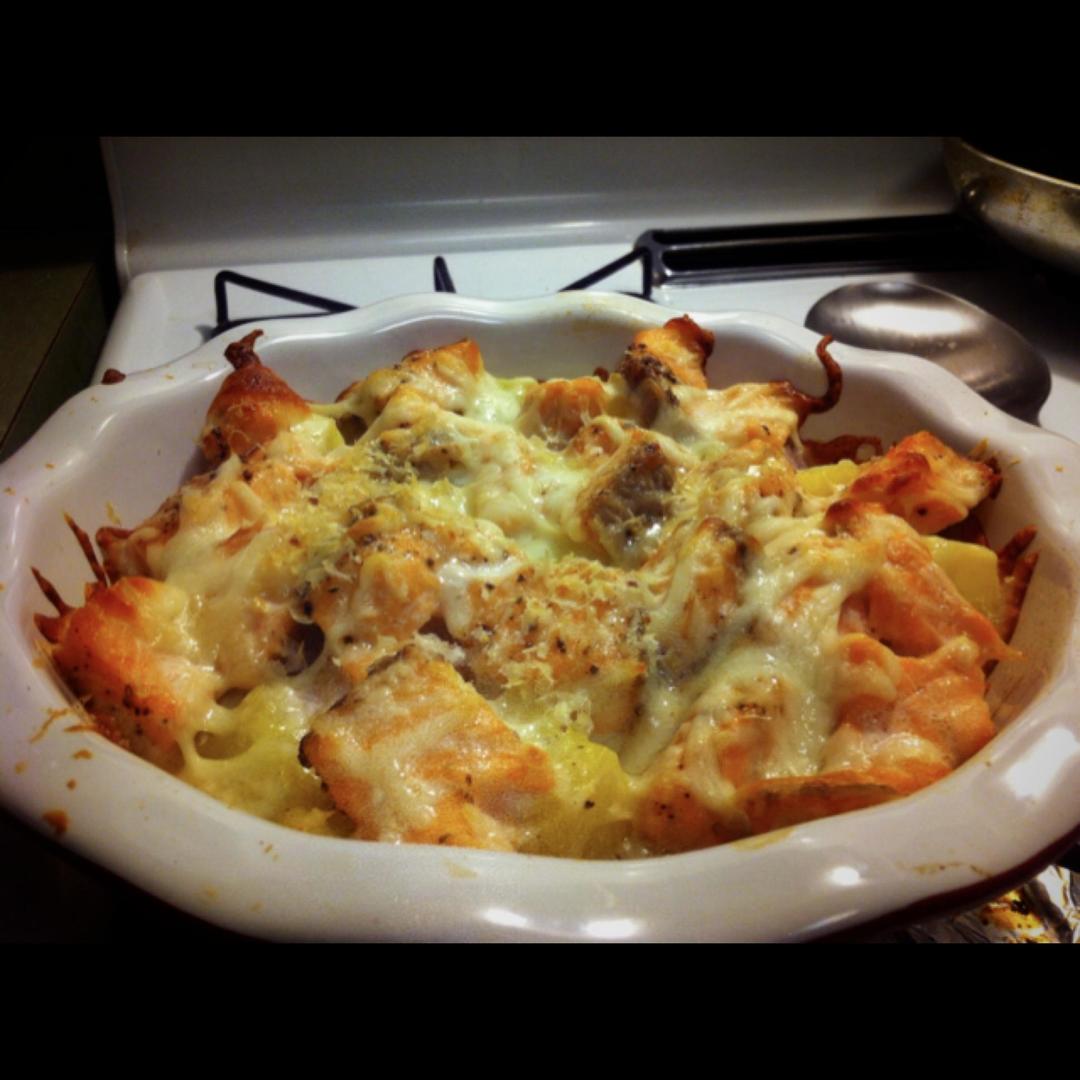 三文鱼焗土豆的做法