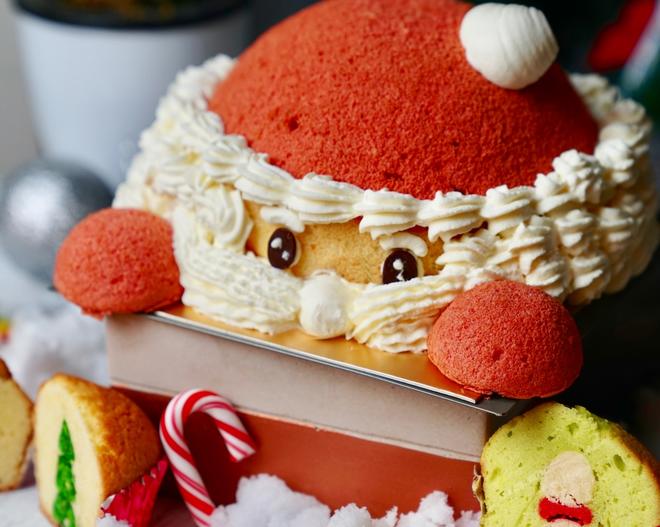 烟囱上的圣诞老人雪纺蛋糕（切开蛋糕内藏惊喜）【北鼎烤箱食谱】的做法