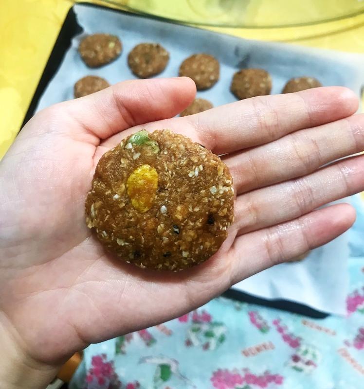 红糖椰子油燕麦饼干