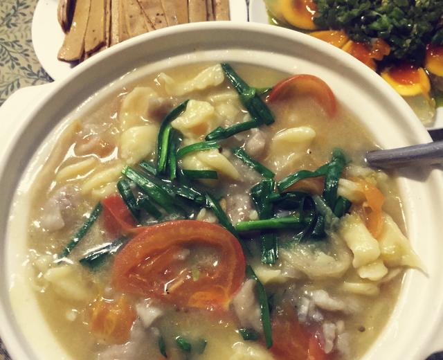 龙利鱼疙瘩汤的做法
