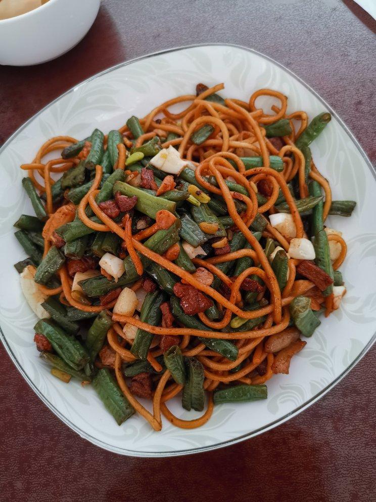 地道老北京扁豆焖面 豆角焖面 太好吃小心吃撑哦