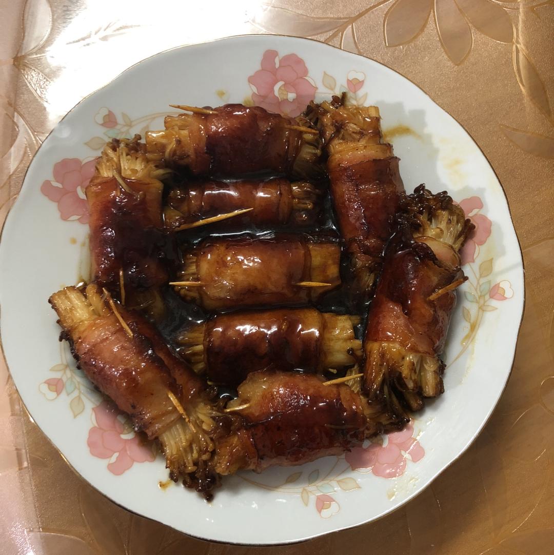 【金针菇培根卷】