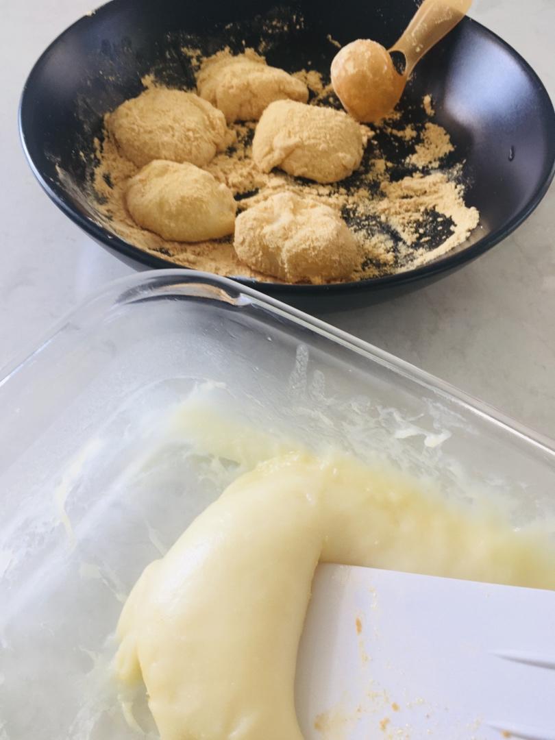 拉丝麻薯隔夜冷藏不变硬的实验成功，三夜依然拉丝