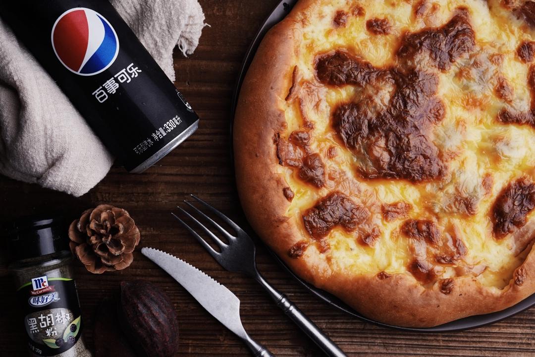 酥脆薄底香浓芝士～夏威夷风情披萨🍕来袭（9寸）