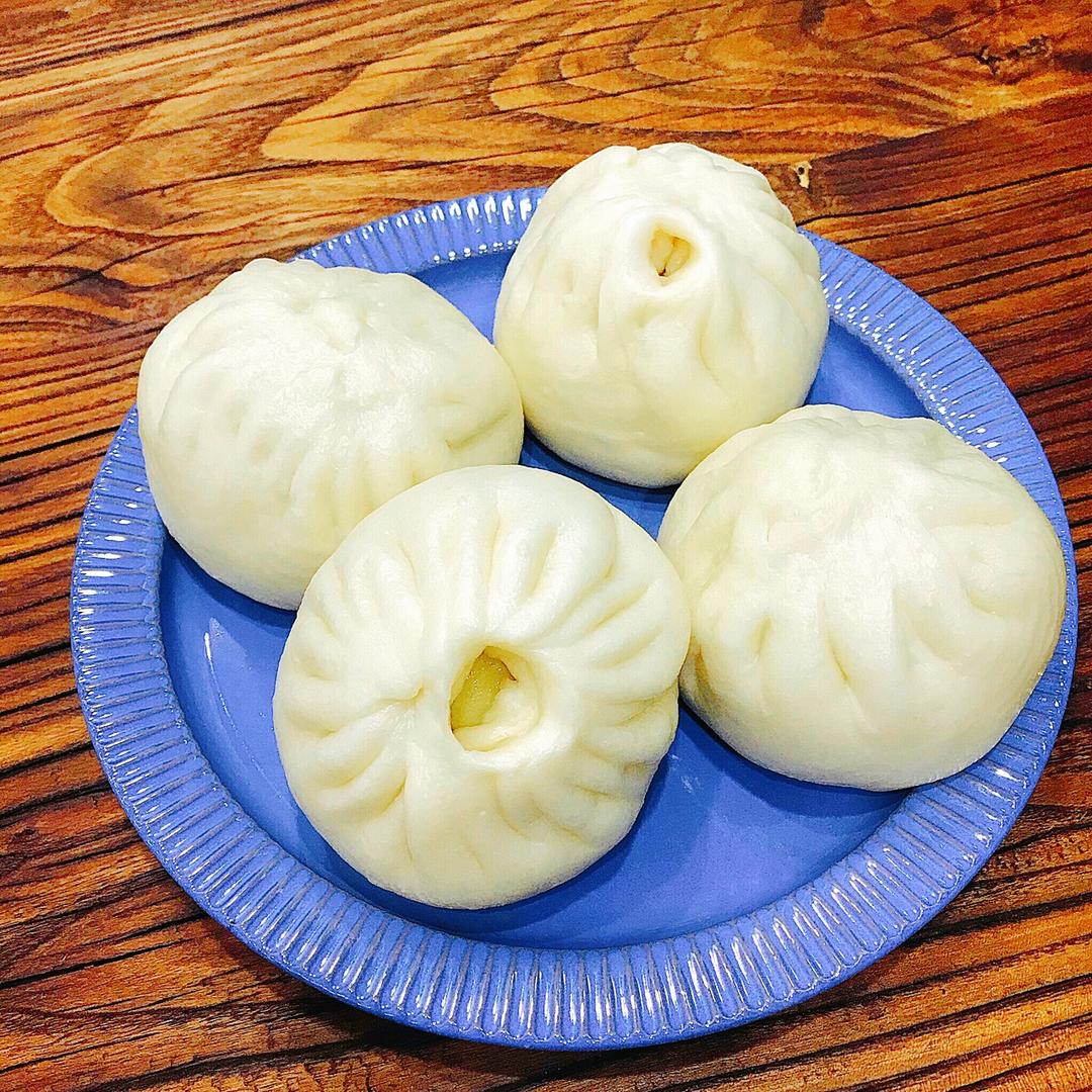 自制无油奶黄包