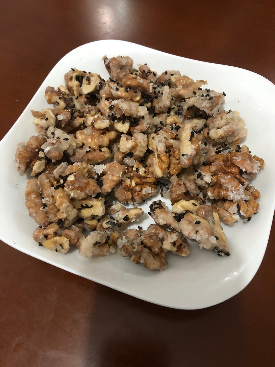 超简单懒人琥珀核桃（非油炸）