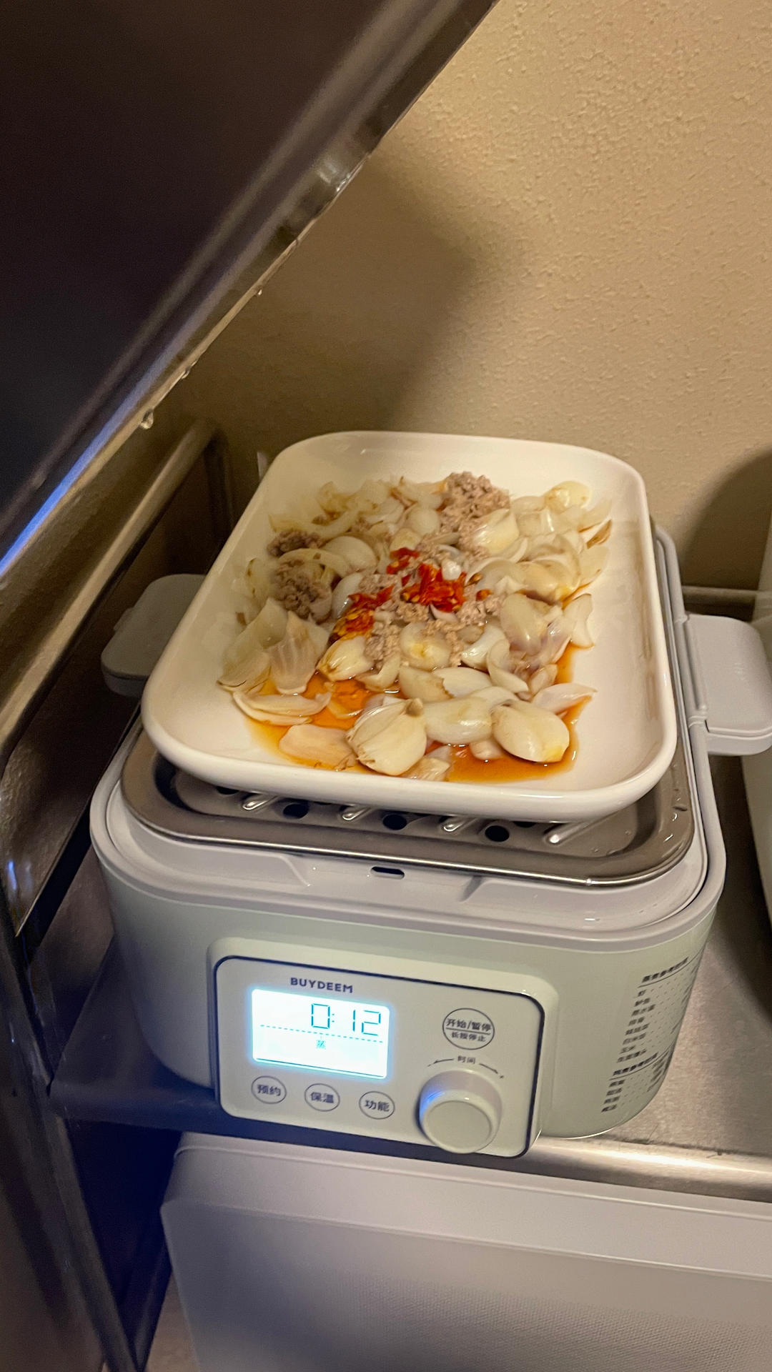 灌汤小笼包+白玉翡翠卷【3月北鼎蒸炖锅食谱】