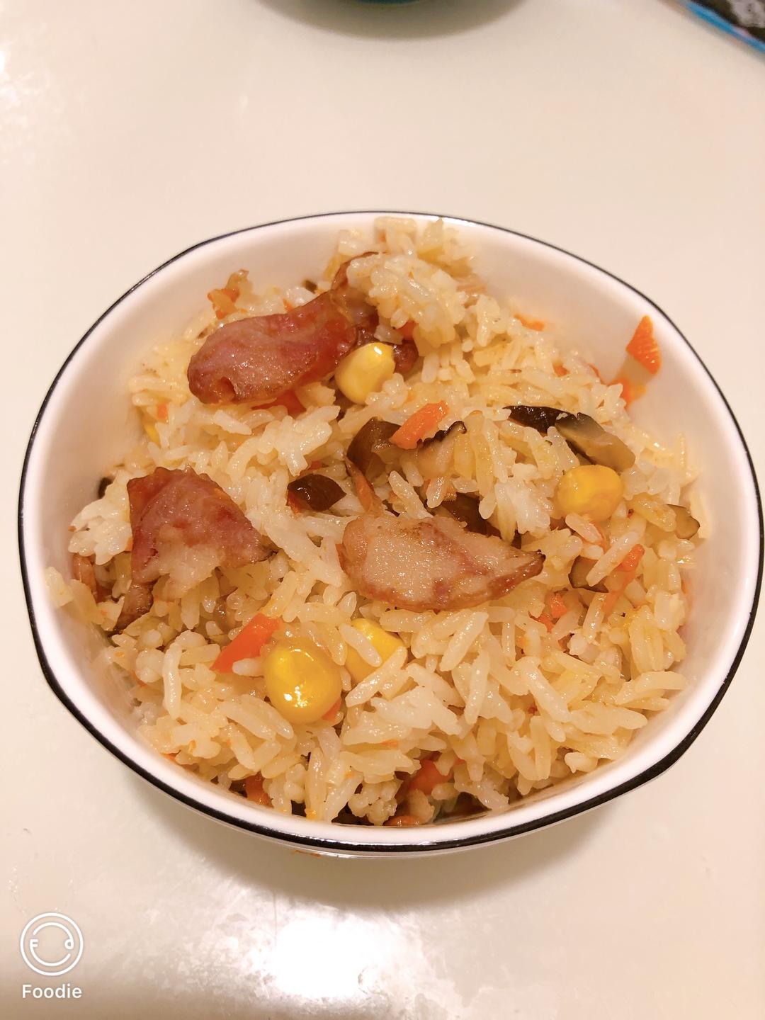 自制简易超美味的电饭锅焖饭