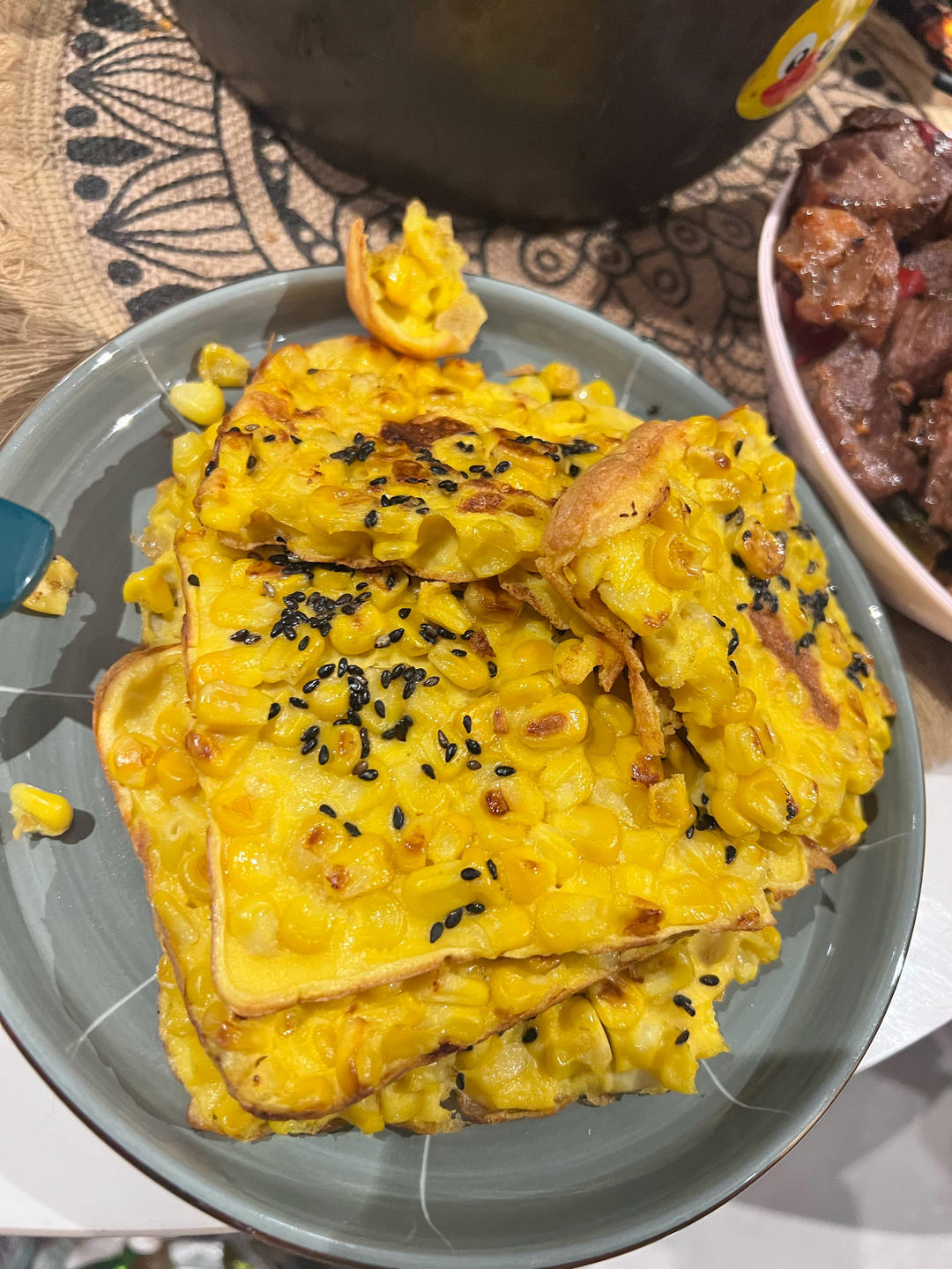 奶香玉米烙
