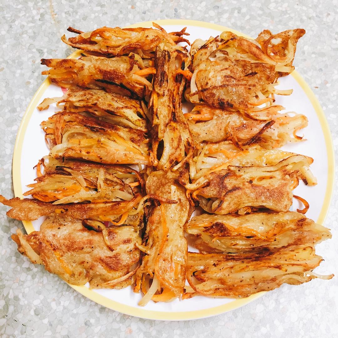 零失败胡萝卜土豆丝饼