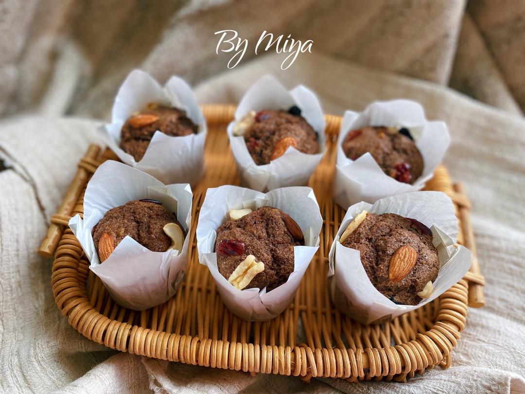 红糖全麦香蕉马芬