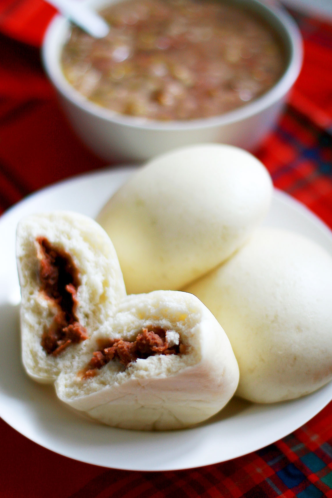 奶香豆沙包