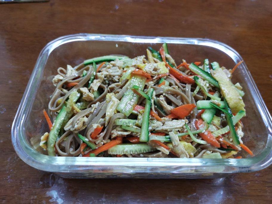 快手减脂餐❗️爆好吃的凉拌鸡丝荞麦面