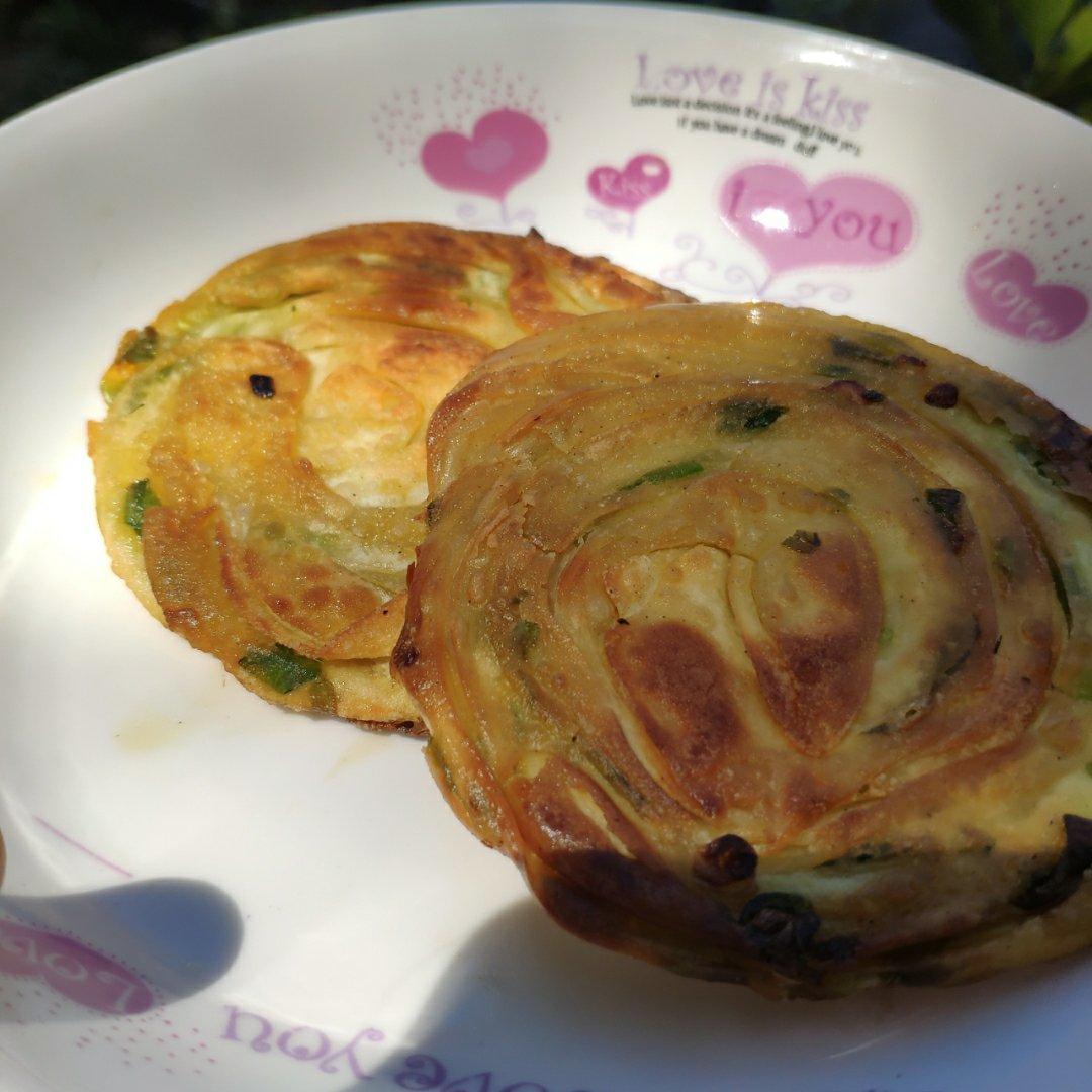 快手懒人版葱油饼❗️㊙️简单易做❗️超级酥脆❗️