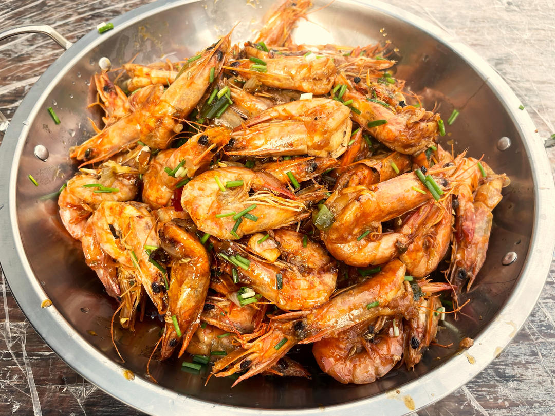 干锅香辣基围虾