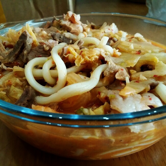 泡菜肥牛乌冬面