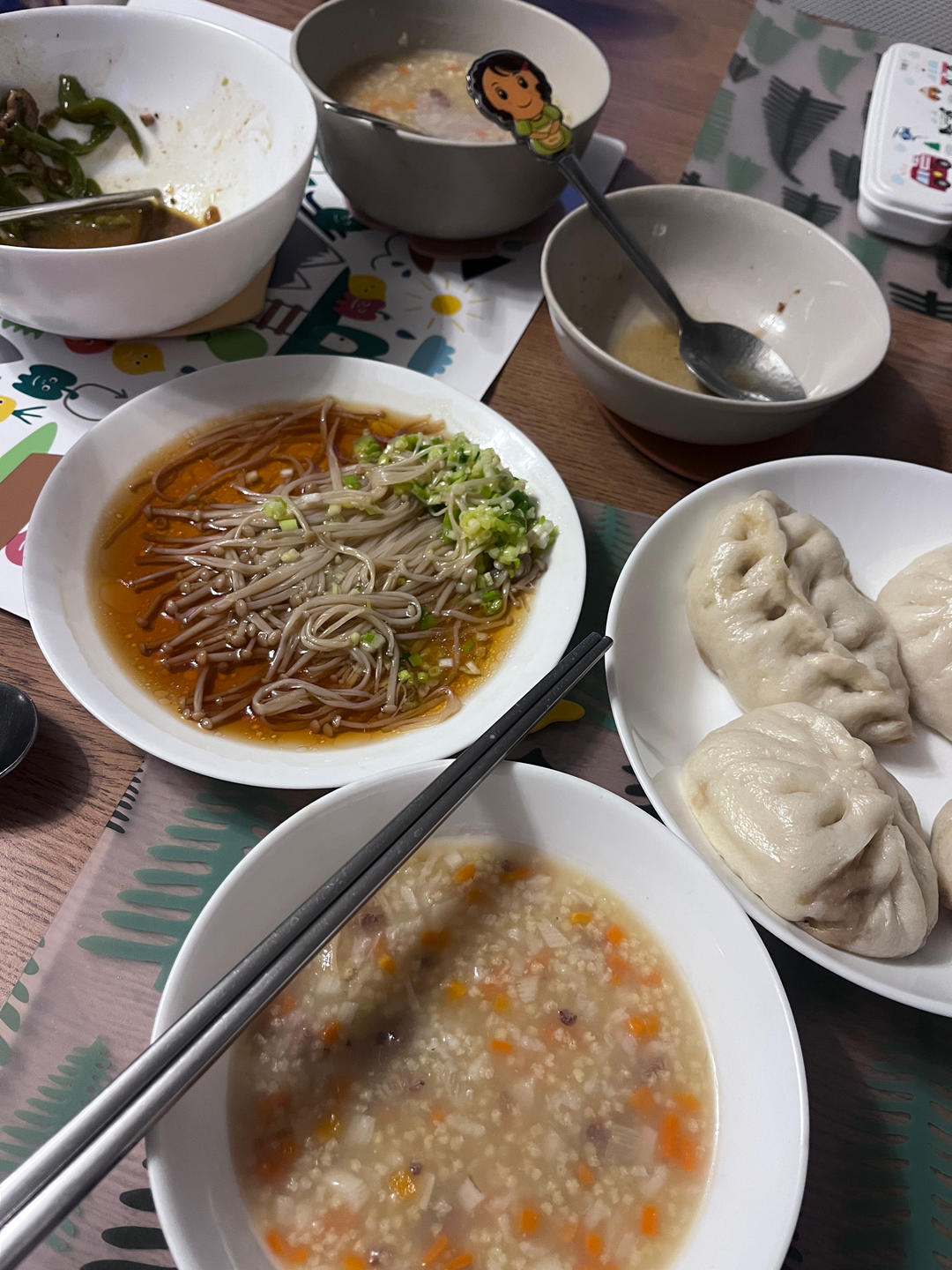 葱油蒸金针菇