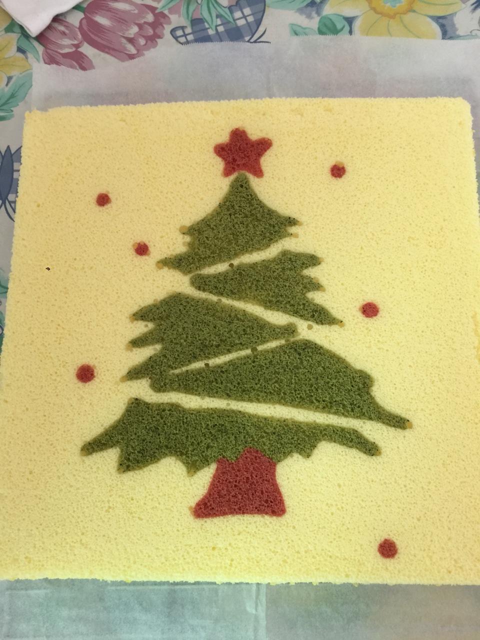 圣诞树蛋糕卷~