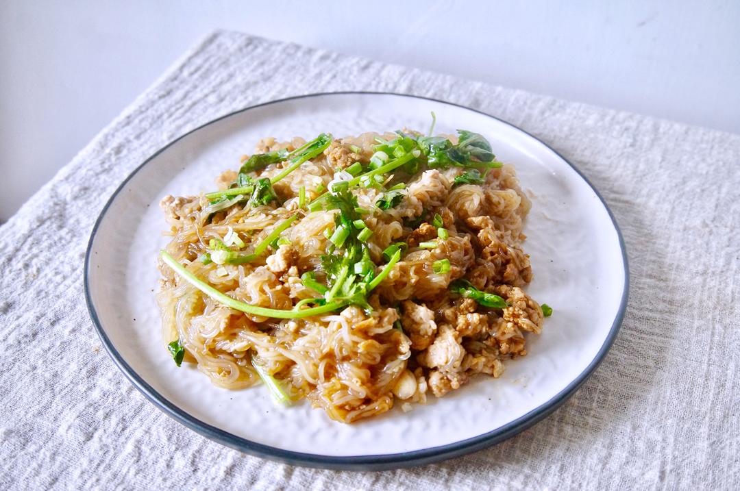 肉末（肉丝）炒粉丝