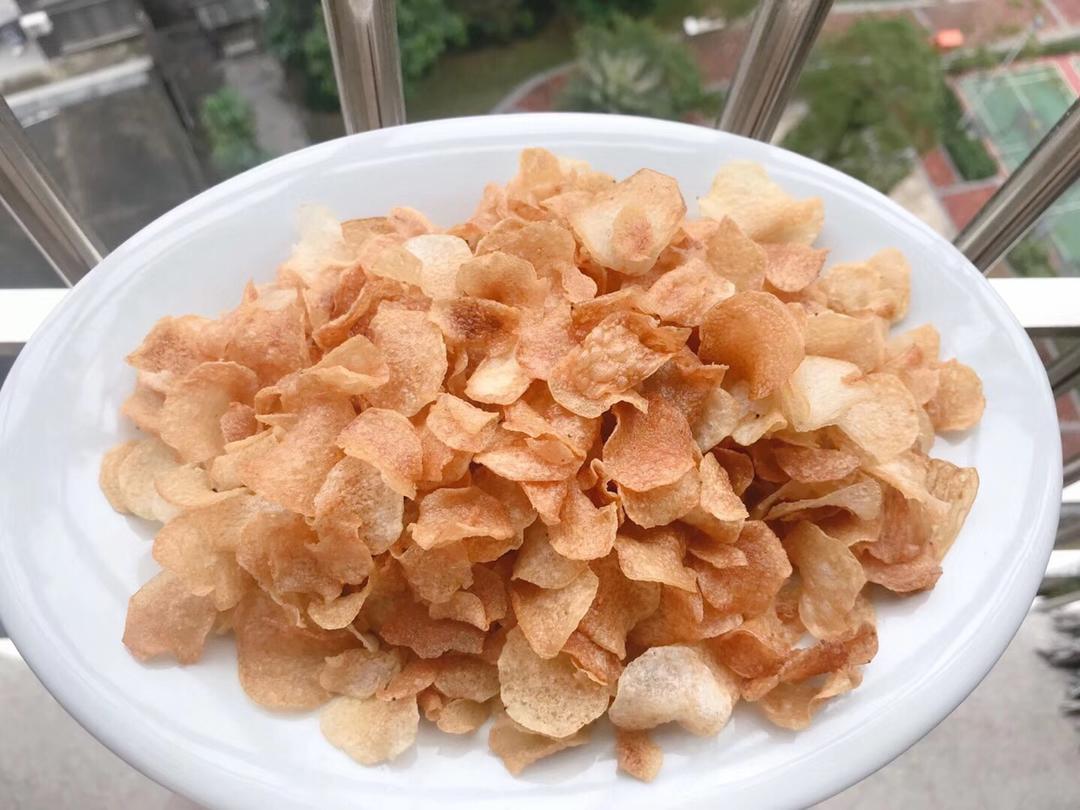不锈钢大碗做的超好吃的炸山药片
