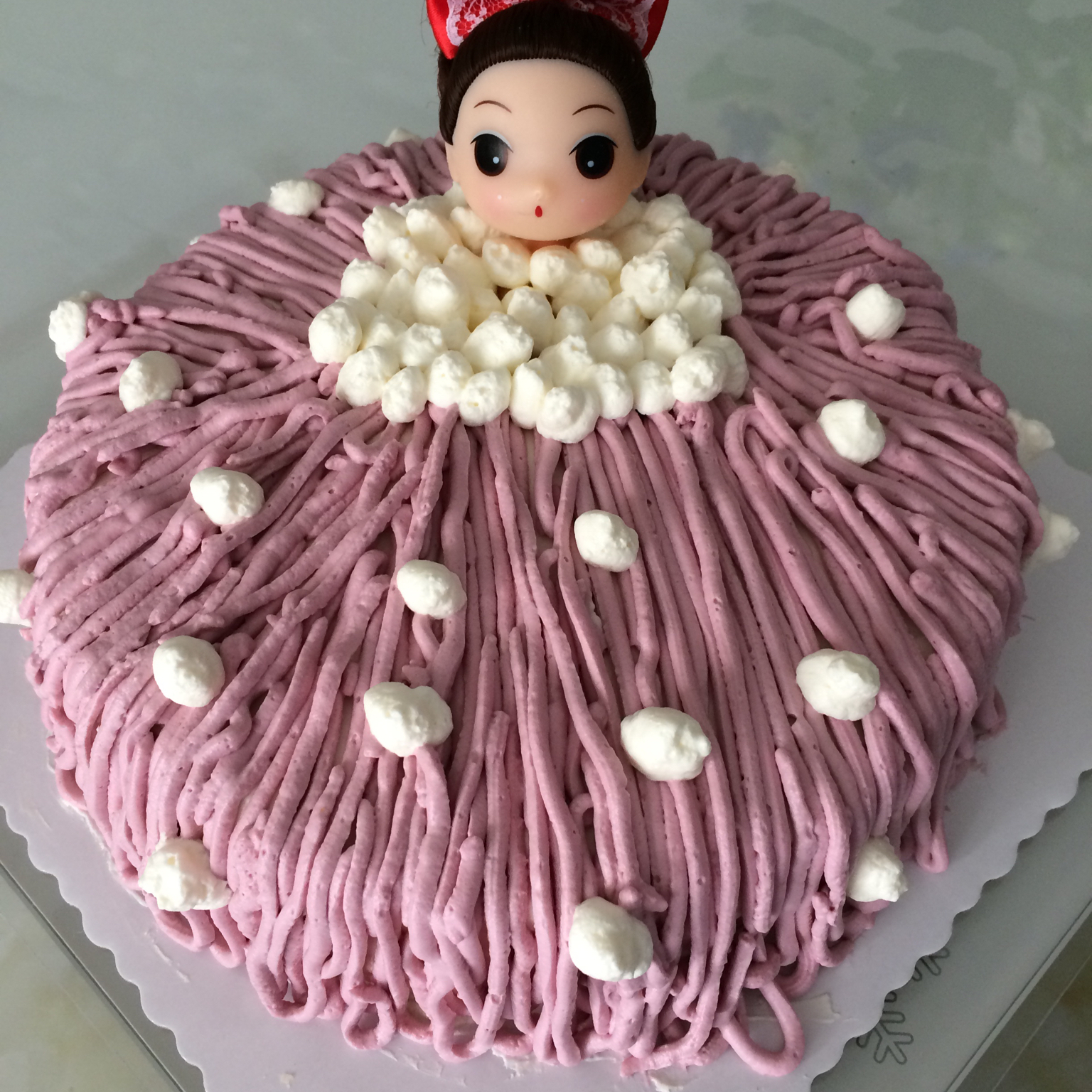 详细步骤制作泡泡浴娃娃蛋糕