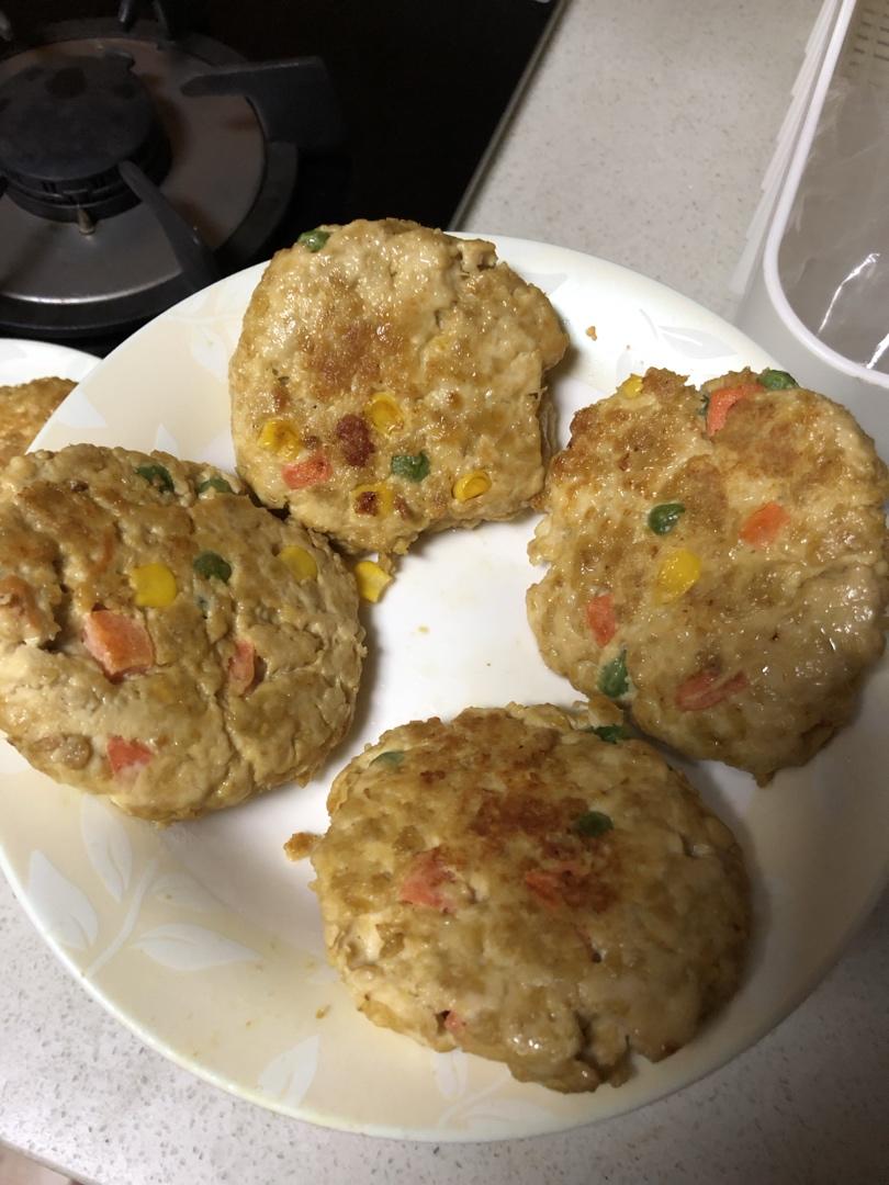 减肥餐低脂鸡胸肉饼