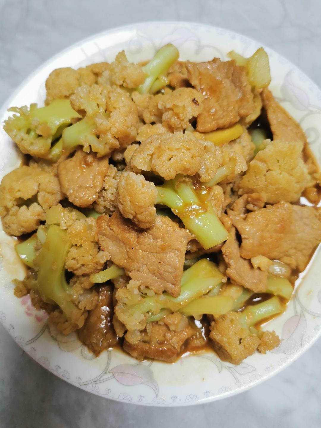 [新手绝不失败]菜花炒肉