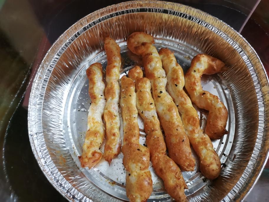 新手版教程空气炸锅烤虾滑