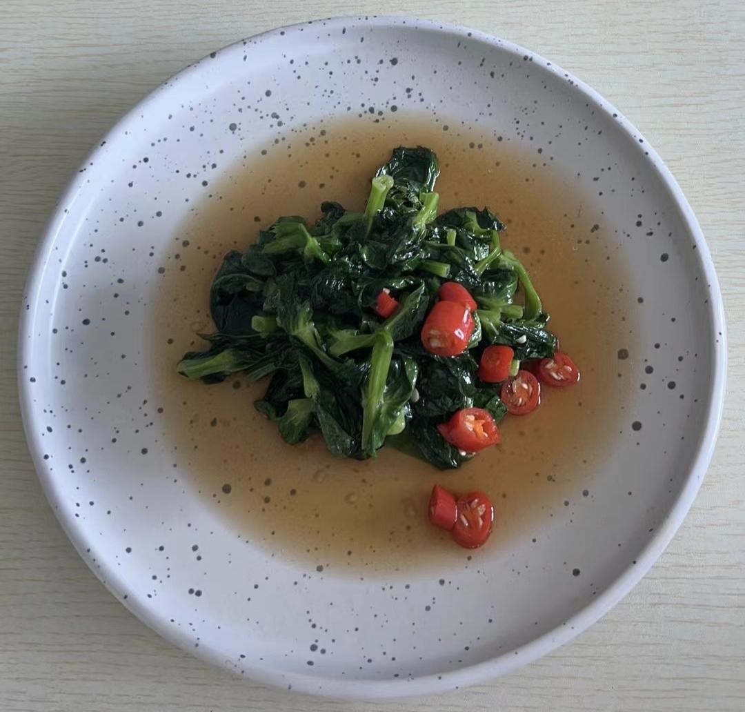 【不开火】微波炉豆苗（微波炉万能绿叶菜公式）
