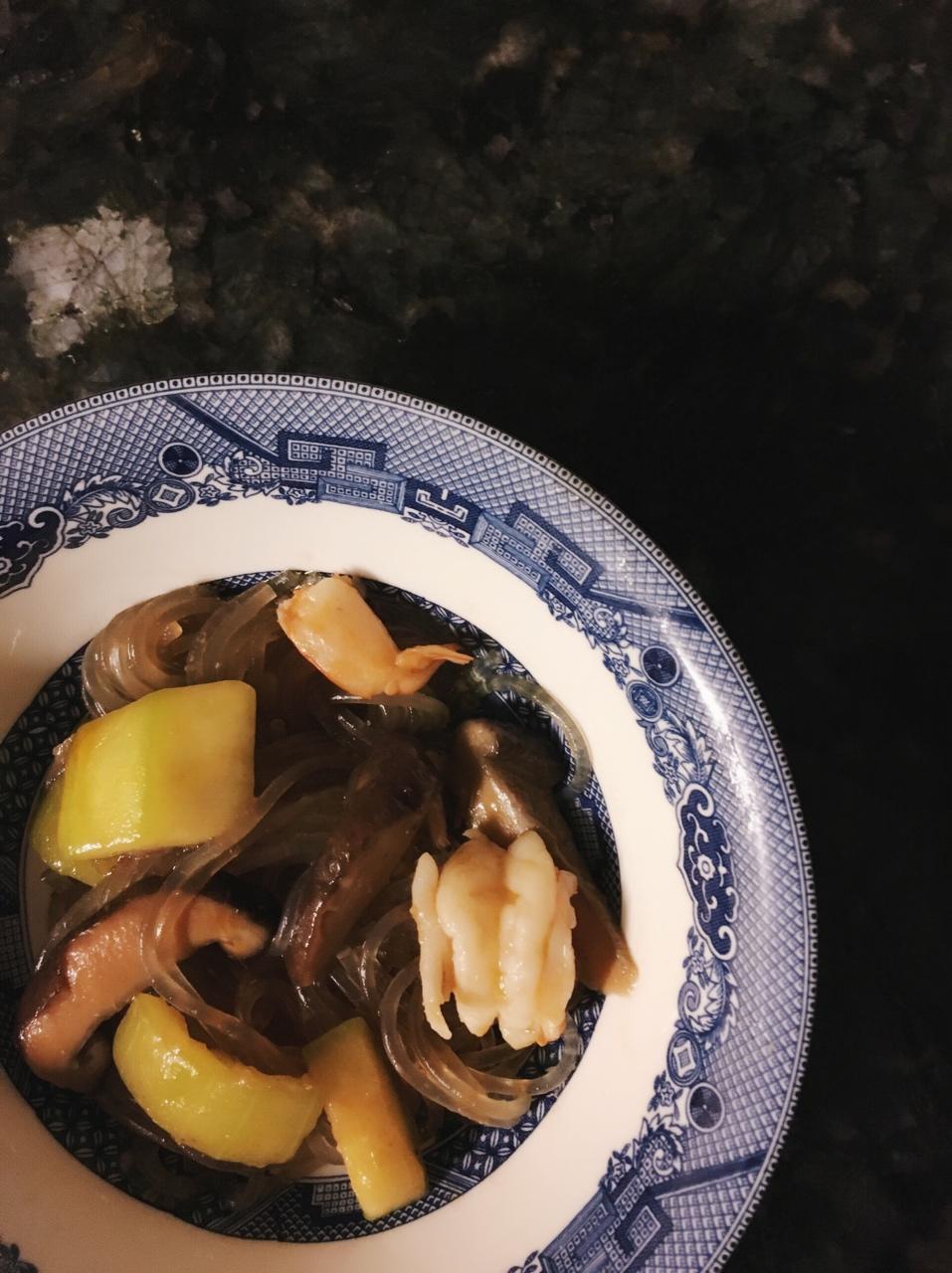 节瓜虾干粉丝煲