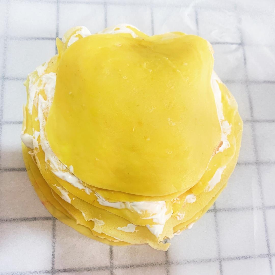 家庭简易版😚健康美味😍“芒果千层酸奶蛋糕🍰”