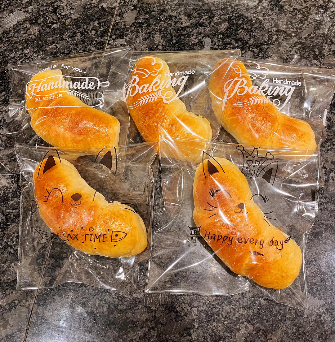 黄油肉松卷🥐快速免揉无需手套膜