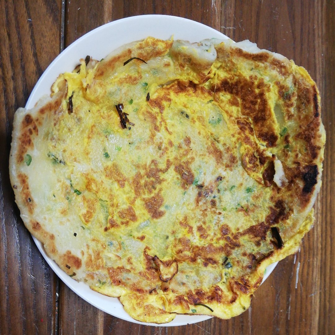 鸡蛋葱油饼                  （更新饼坯保存方法）