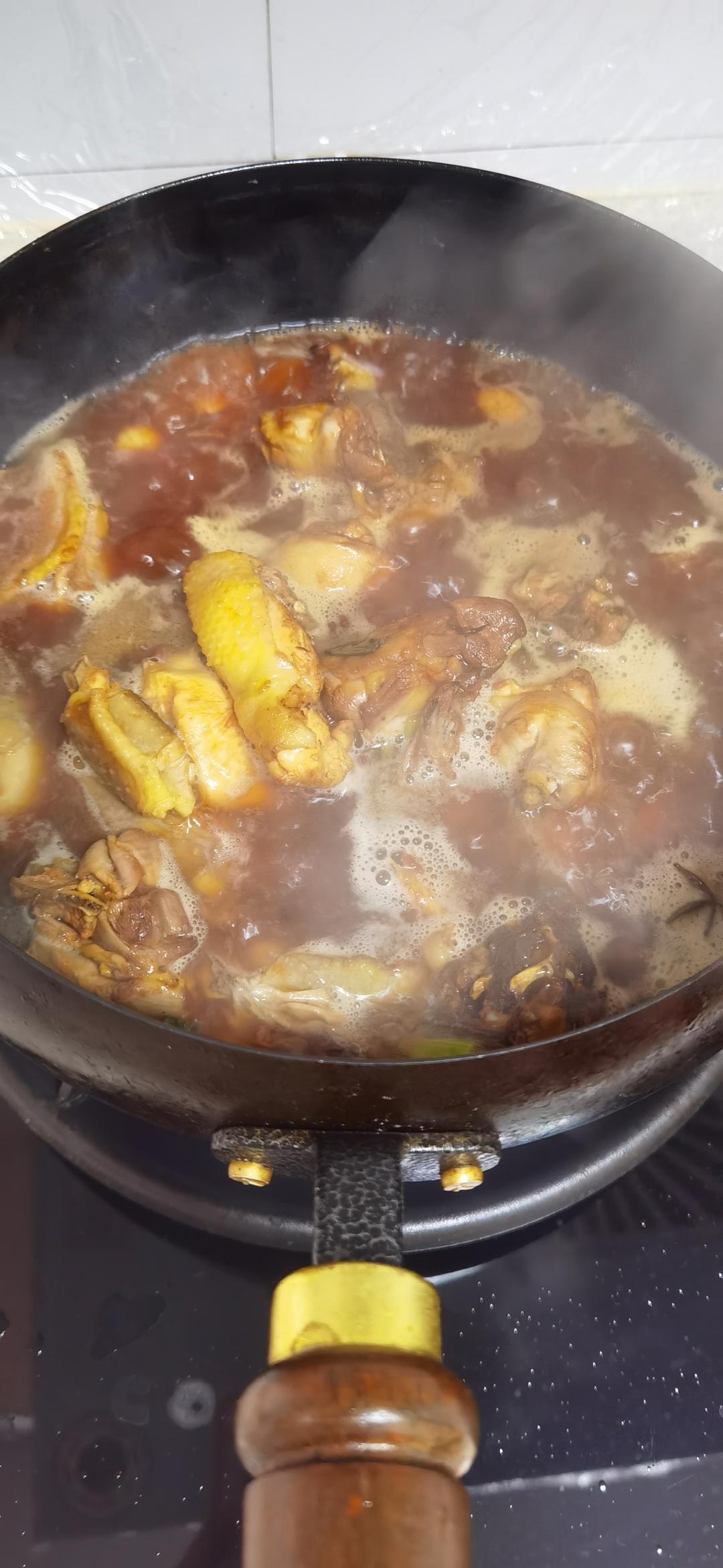 鹿茸菇烧小公鸡