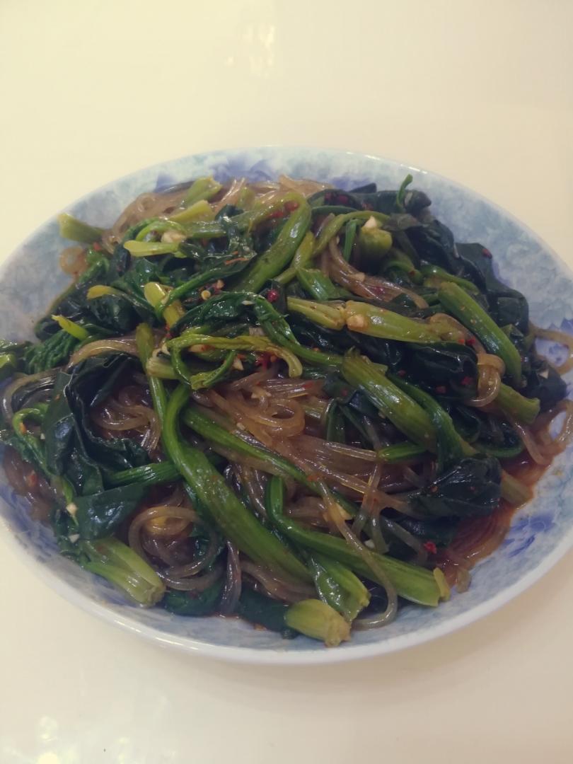 凉拌菠菜粉丝