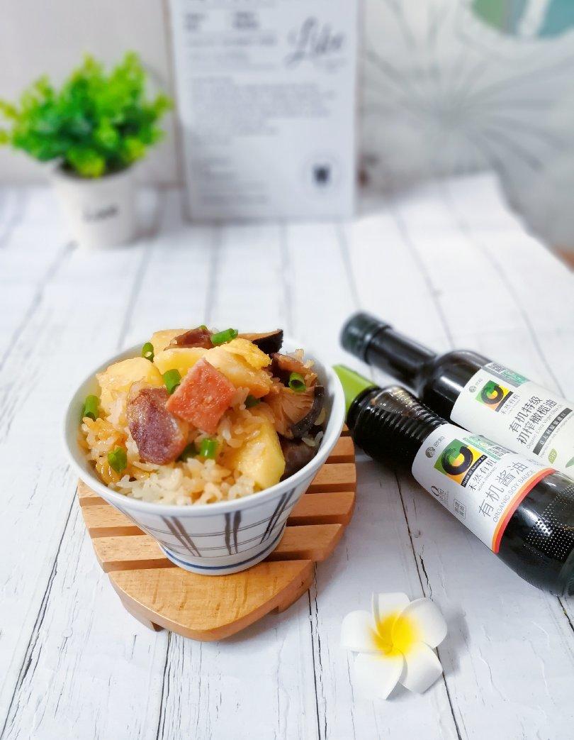 禾然有机～腊肠土豆焖饭〖电饭锅快手版〗