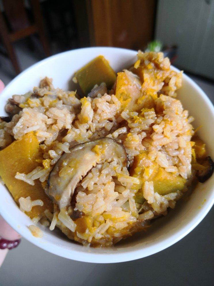 南瓜鸡肉饭