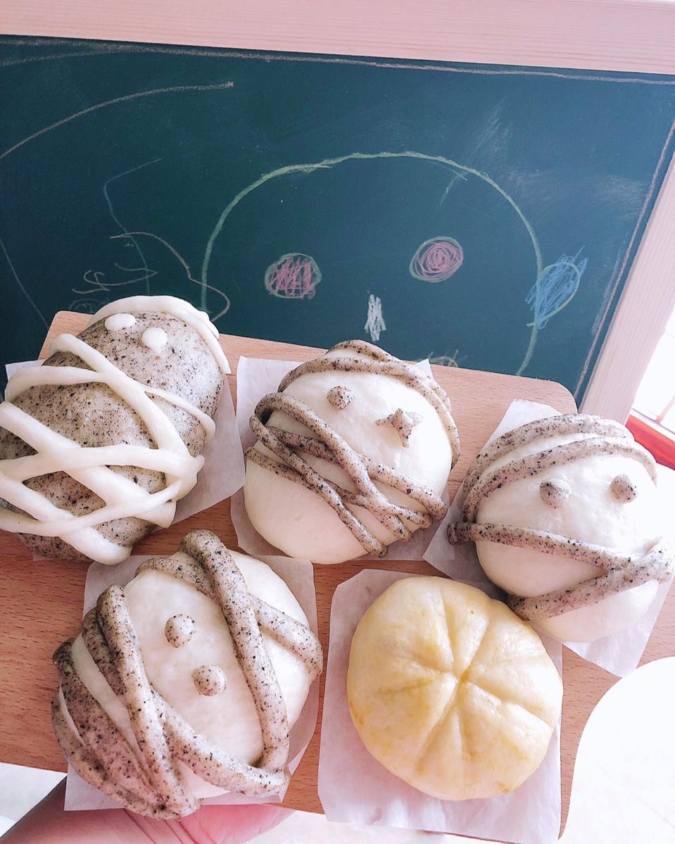 可爱造型馒头 万圣节快乐🎃不给糖就捣蛋👻