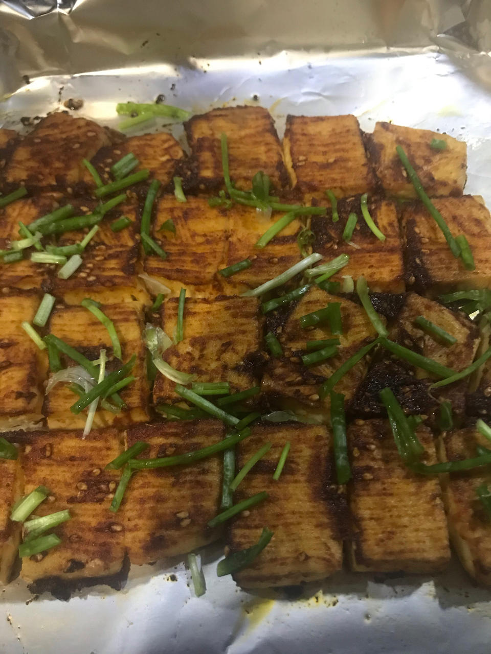 香辣孜然烤豆腐（烤箱版）