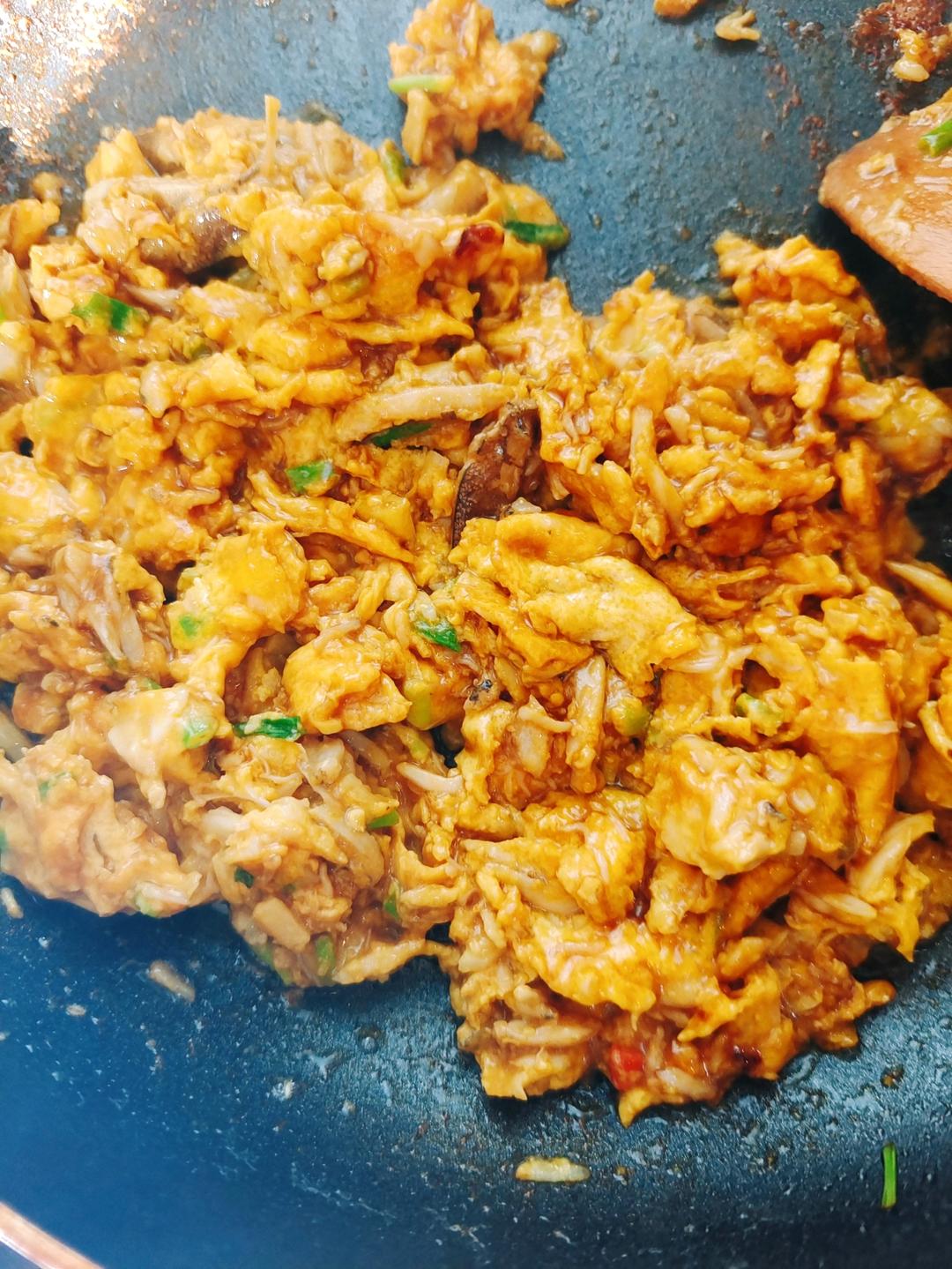 蟹肉炒鸡蛋